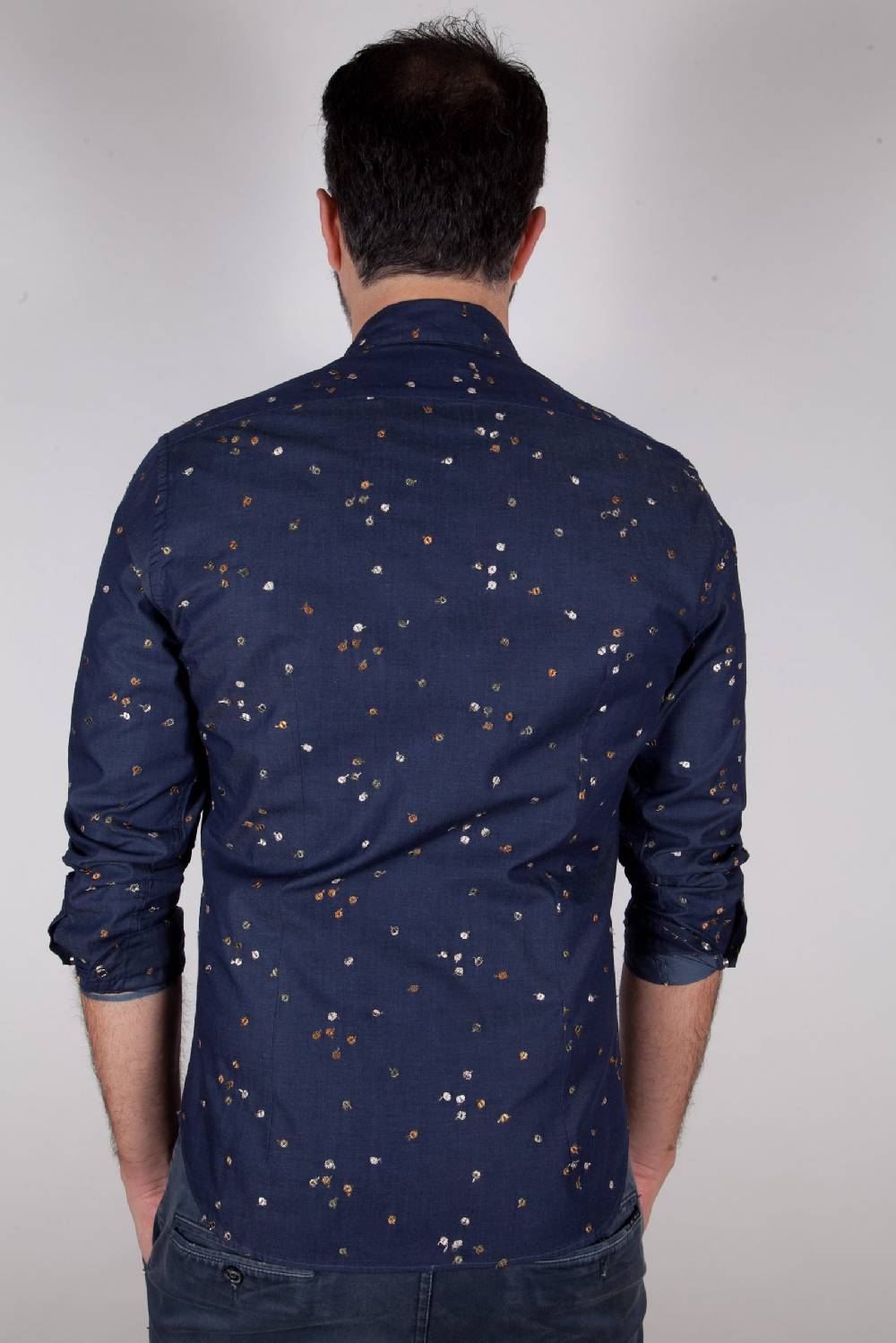 Poggianti Camicia In Denim Con Ricami PISA-62-607