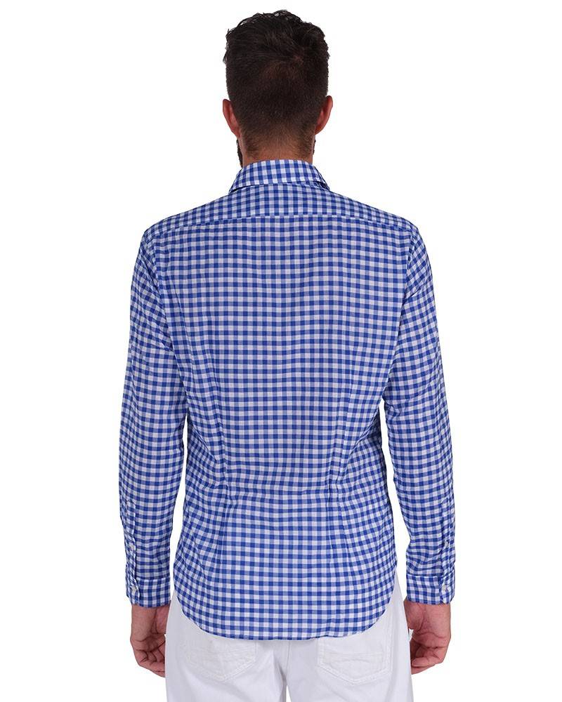 Poggianti Camicia Quadri Collo Morbido