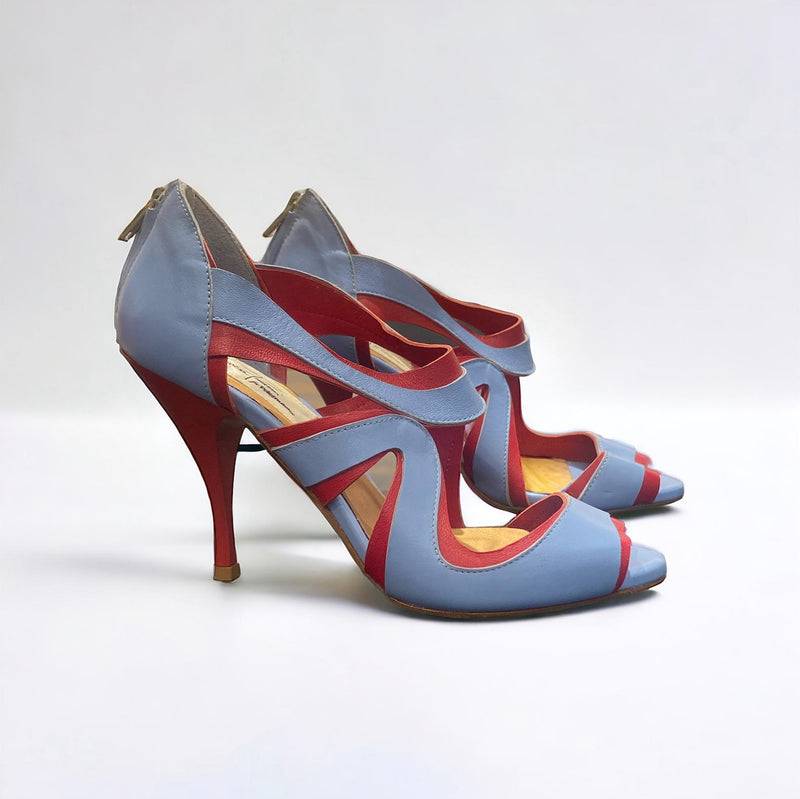 Pokemaoke Décolleté Azzurro/Rosso