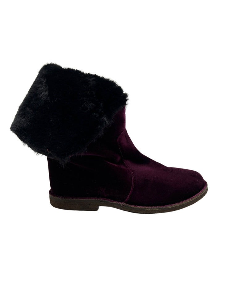 Pokemaoke Stivaletto Fluffy Bordeaux