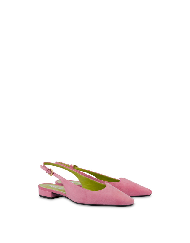 Pollini Ballerina Slingback In Nappa Cote D'azur Peonia