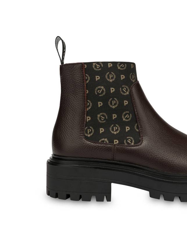 Pollini Beatles In Vitello Logo Heritage Nero/t.moro