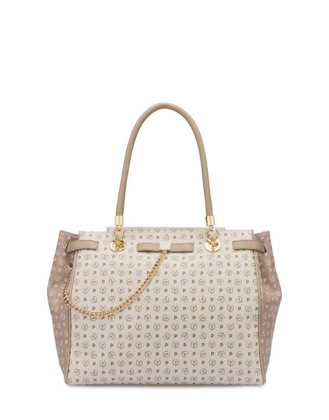 Pollini Borsa A Mano Bicolore Heritage Soft Touch Avorio/beige/ghiaccio