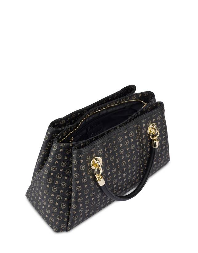 Pollini Borsa A Mano Heritage Logo Classic Nero/nero