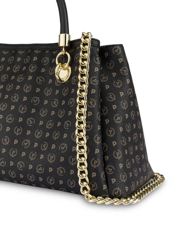 Pollini Borsa A Mano Heritage Logo Classic Nero/nero