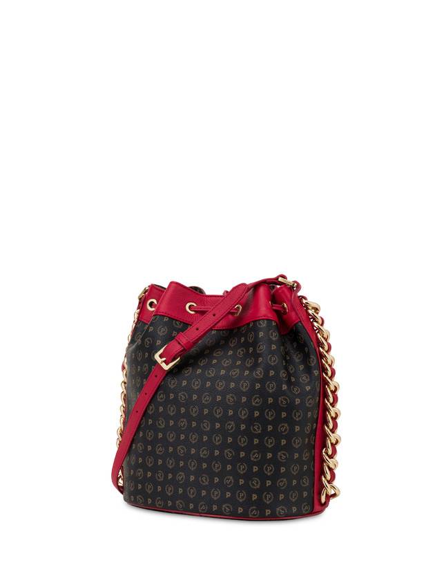 Pollini Borsa A Secchiello Heritage Logo Classic Nero/lacca