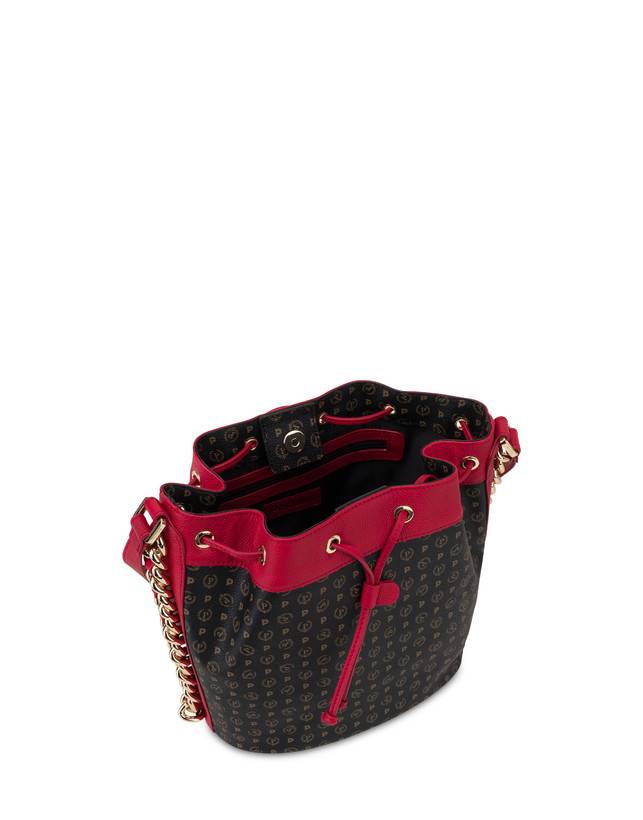 Pollini Borsa A Secchiello Heritage Logo Classic Nero/lacca