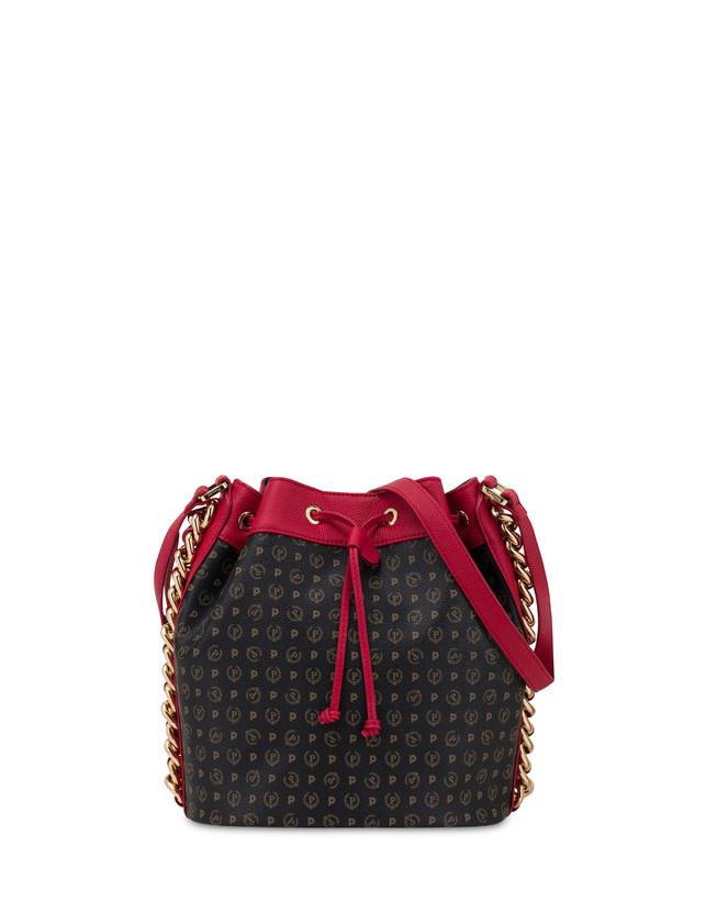 Pollini Borsa A Secchiello Heritage Logo Classic Nero/lacca