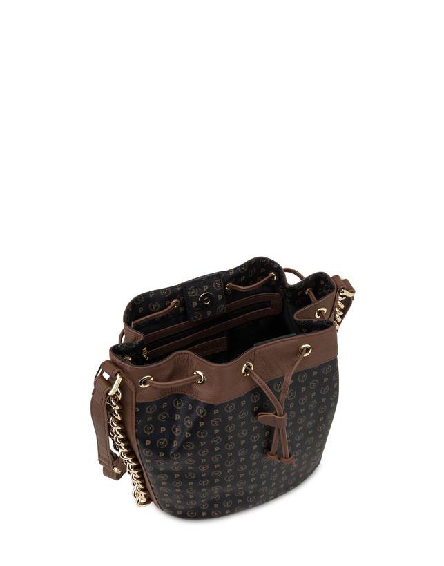Pollini Borsa A Secchiello Heritage Logo Classic Nero/marrone