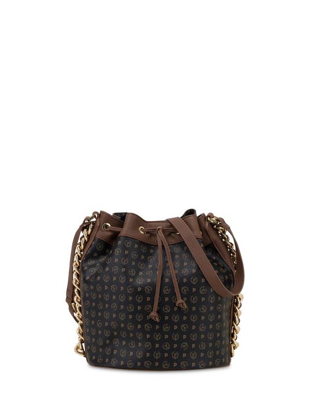 Pollini Borsa A Secchiello Heritage Logo Classic Nero/marrone