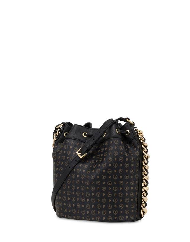 Pollini Borsa A Secchiello Heritage Logo Classic Nero/nero