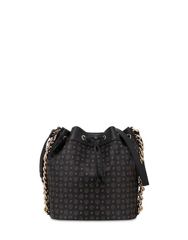 Pollini Borsa A Secchiello Heritage Logo Classic Nero/nero