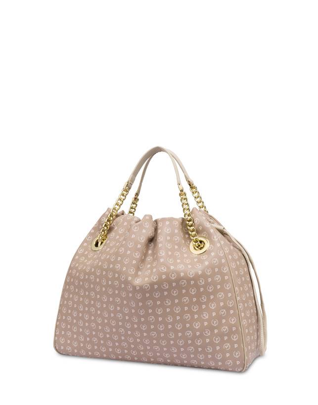 Pollini Borsa A Secchiello In Pvc Heritage Soft Touch Beige/avorio