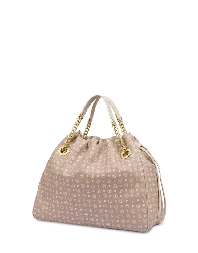 Pollini Borsa A Secchiello In Pvc Heritage Soft Touch Beige/avorio
