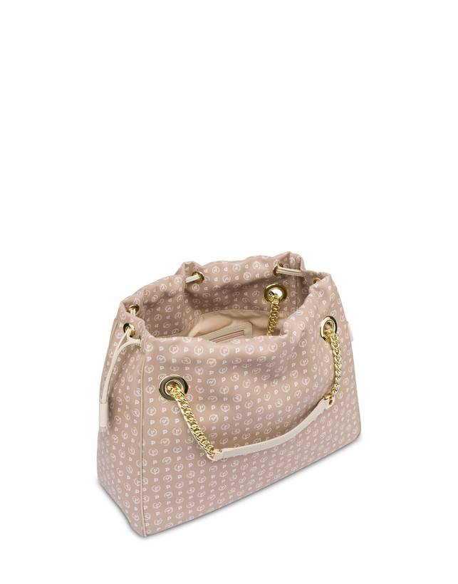 Pollini Borsa A Secchiello In Pvc Heritage Soft Touch Beige/avorio