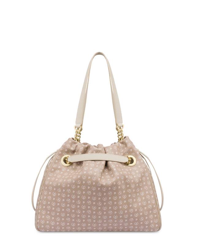 Pollini Borsa A Secchiello In Pvc Heritage Soft Touch Beige/avorio