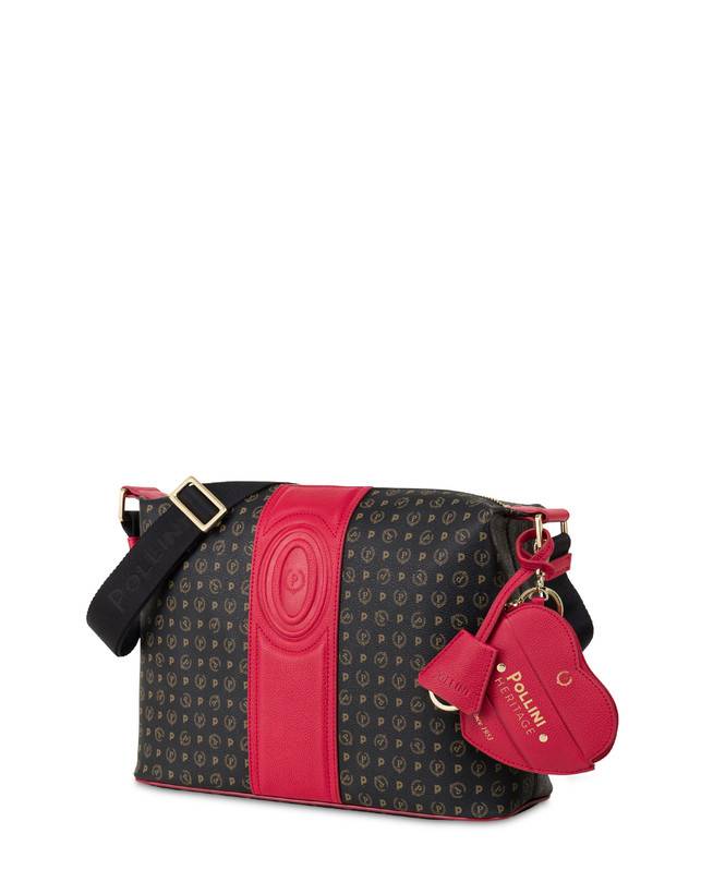 Pollini Borsa A Spalla Heritage 70th Anniversary Nero/rosso