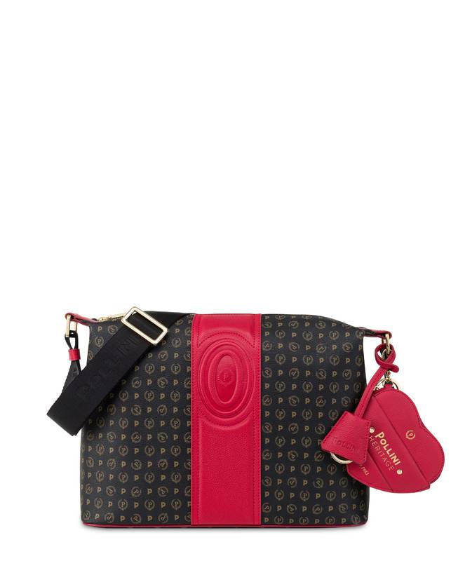 Pollini Borsa A Spalla Heritage 70th Anniversary Nero/rosso