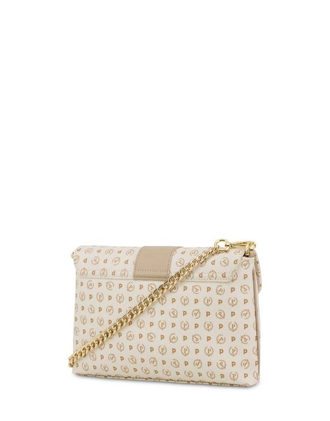 Pollini Borsa A Spalla Heritage Logo Classic Avorio/ghiaccio