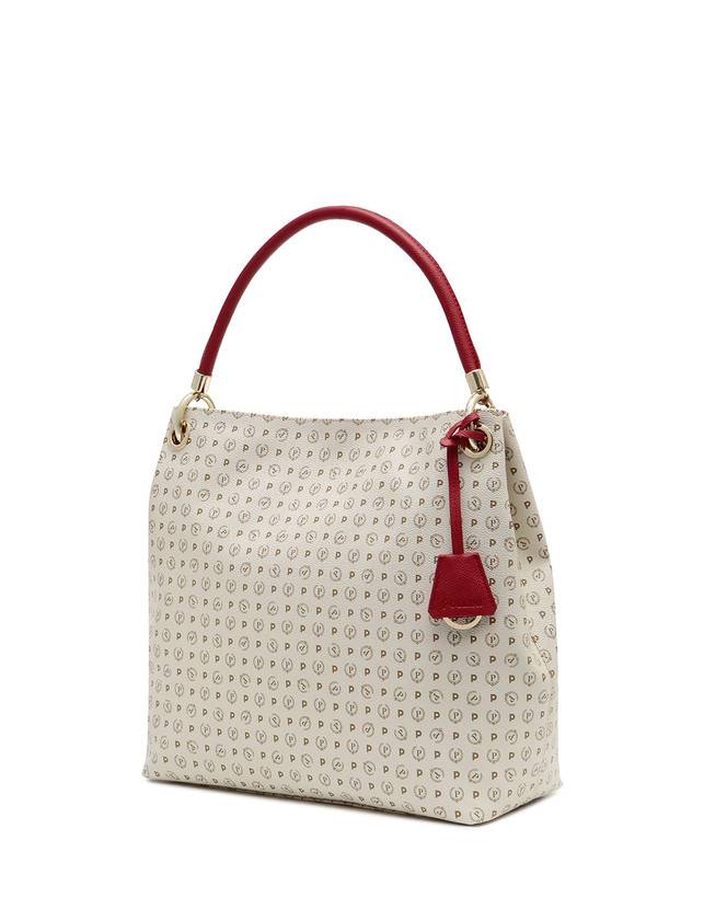 Pollini Borsa A Spalla Heritage Logo Classic Avorio/lacca