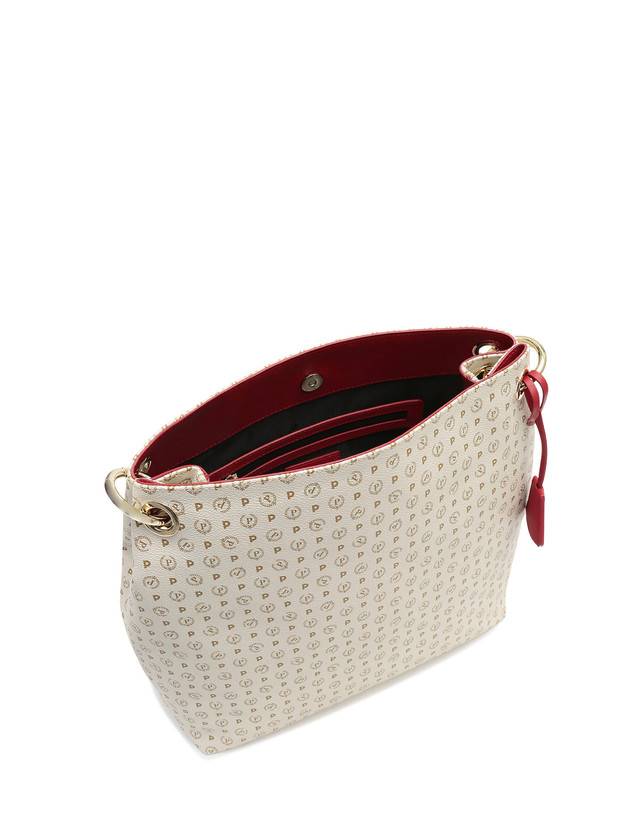 Pollini Borsa A Spalla Heritage Logo Classic Avorio/lacca