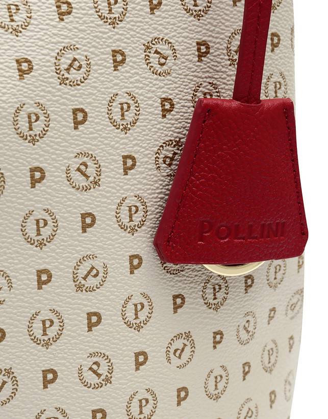Pollini Borsa A Spalla Heritage Logo Classic Avorio/lacca