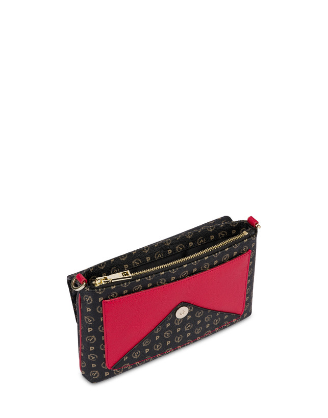 Pollini Borsa A Spalla Heritage Logo Classic Nero/lacca