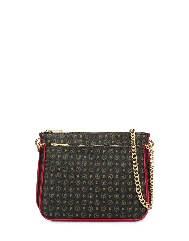 Pollini Borsa A Spalla Heritage Logo Classic Nero/lacca