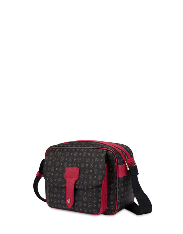 Pollini Borsa A Spalla Heritage Logo Classic Nero/lacca
