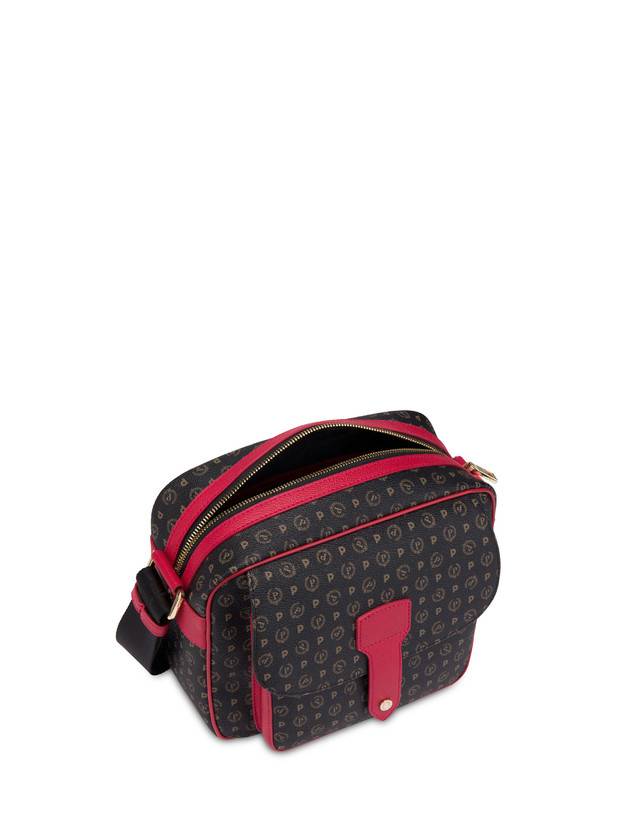 Pollini Borsa A Spalla Heritage Logo Classic Nero/lacca