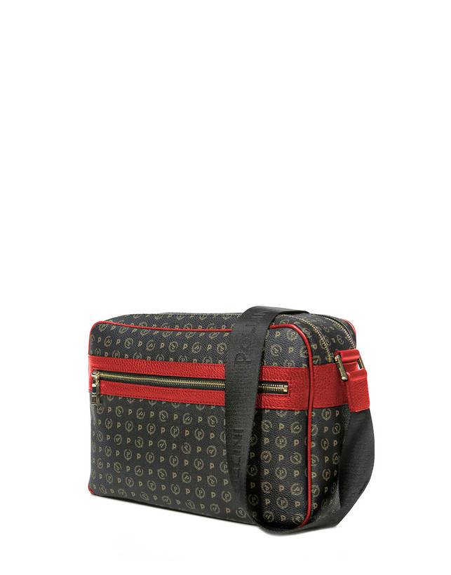 Pollini Borsa A Spalla Heritage Logo Classic Nero/lacca
