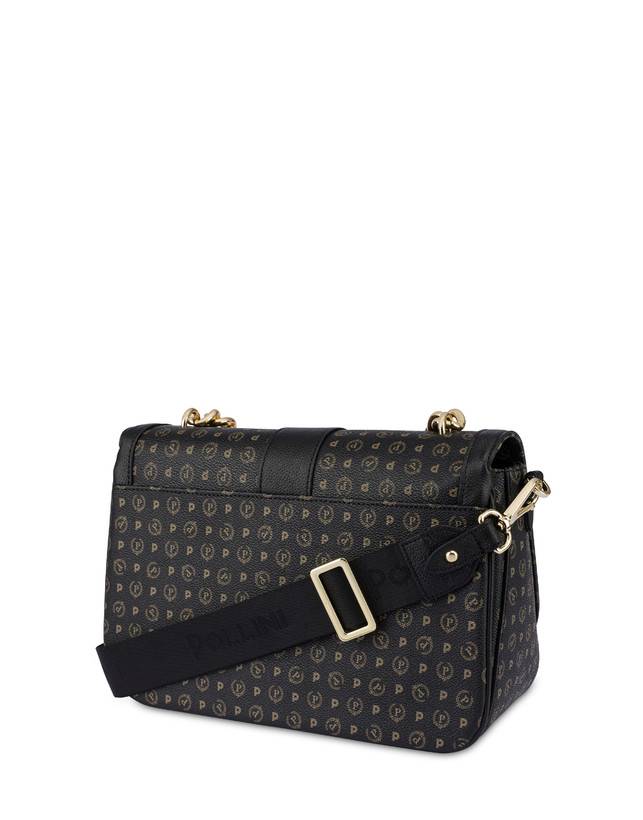 Pollini Borsa A Spalla Heritage Logo Classic Nero/nero