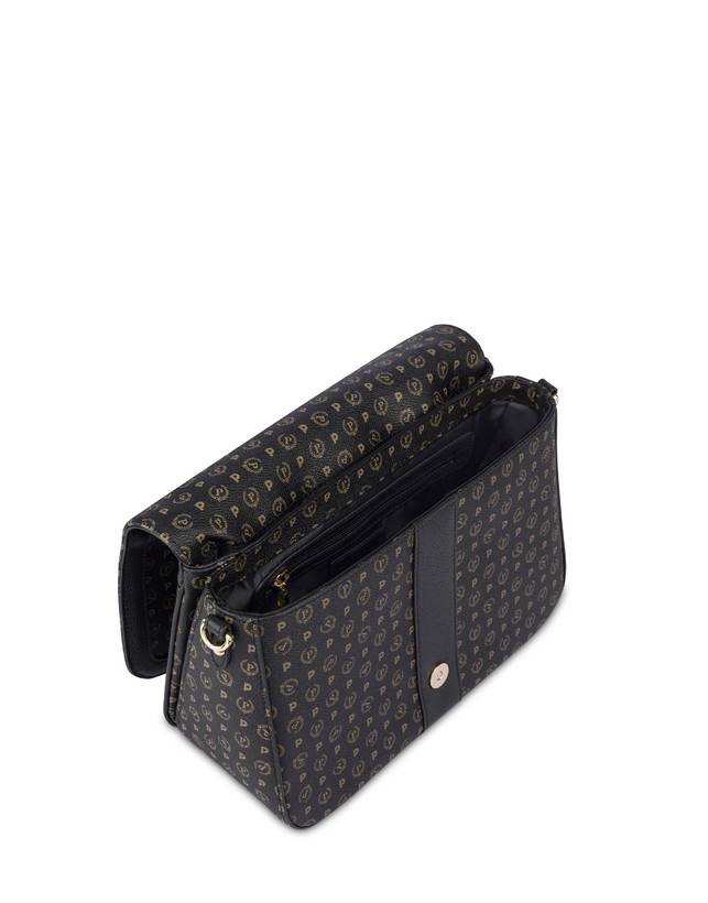 Pollini Borsa A Spalla Heritage Logo Classic Nero/nero