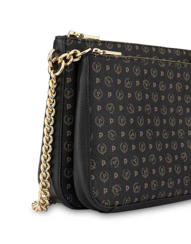 Pollini Borsa A Spalla Heritage Logo Classic Nero/nero