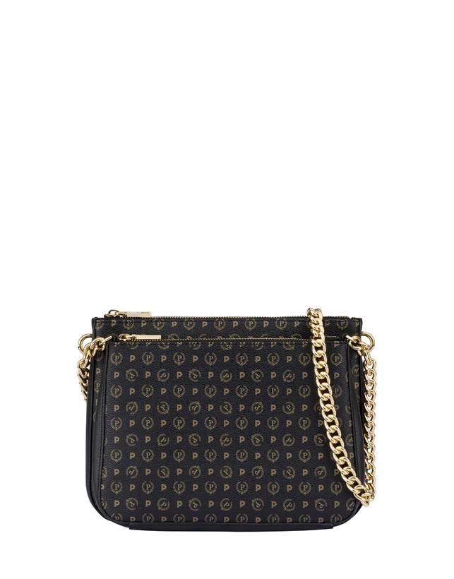 Pollini Borsa A Spalla Heritage Logo Classic Nero/nero