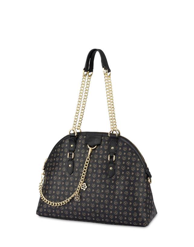 Pollini Borsa A Spalla Heritage Logo Classic Nero/nero