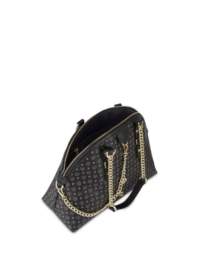 Pollini Borsa A Spalla Heritage Logo Classic Nero/nero