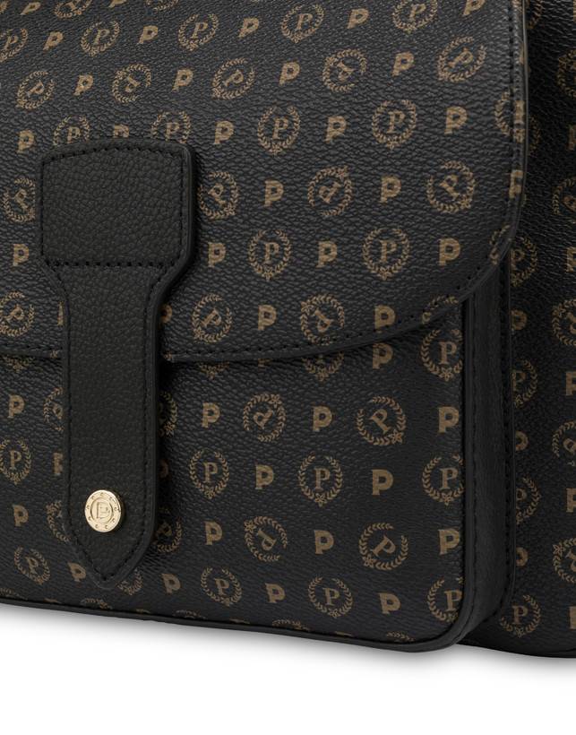 Pollini Borsa A Spalla Heritage Logo Classic Nero/nero