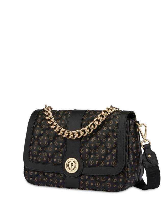 Pollini Borsa A Spalla Heritage Matelassé Nero/nero