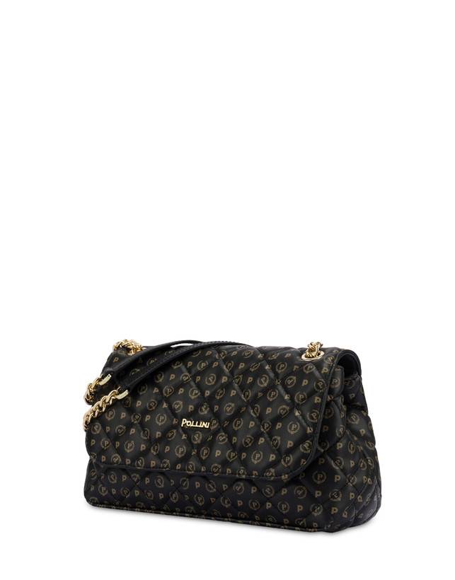Pollini Borsa A Spalla Heritage Matelassé Nero/nero