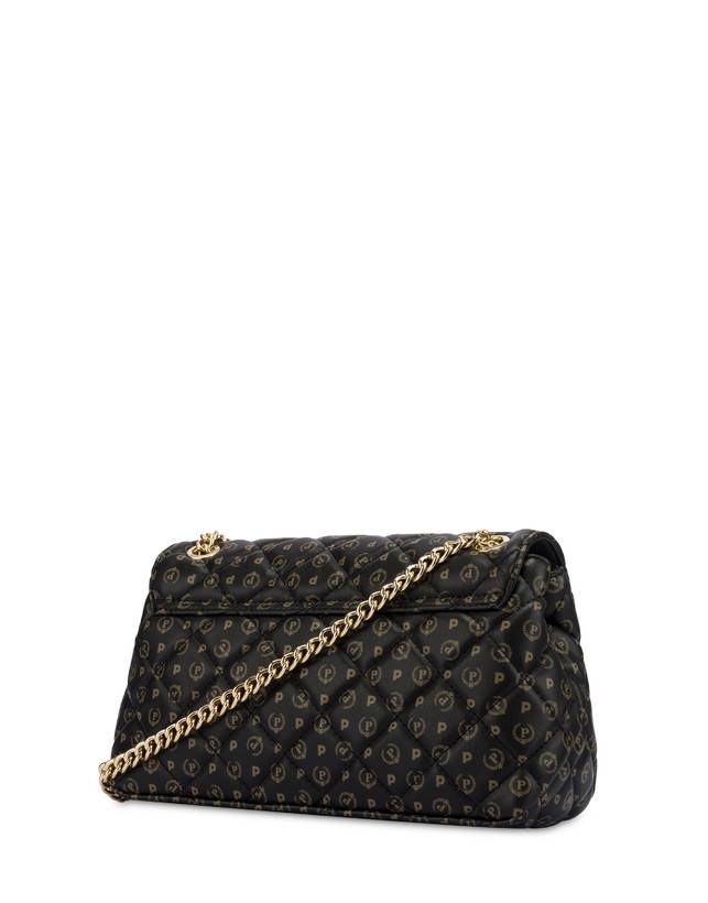 Pollini Borsa A Spalla Heritage Matelassé Nero/nero