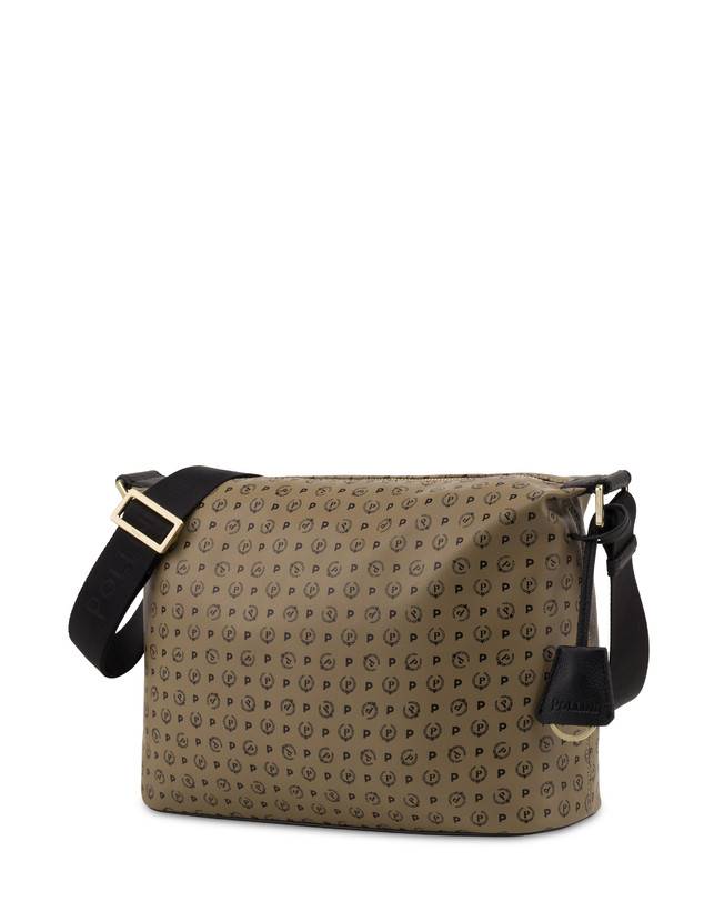 Pollini Borsa A Spalla Heritage Soft Touch Taupe/nero