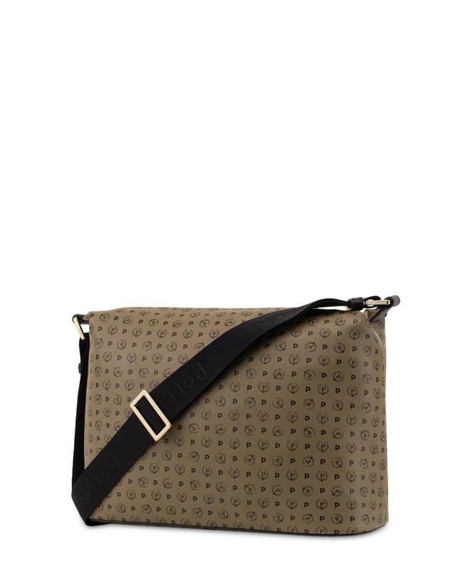 Pollini Borsa A Spalla Heritage Soft Touch Taupe/nero