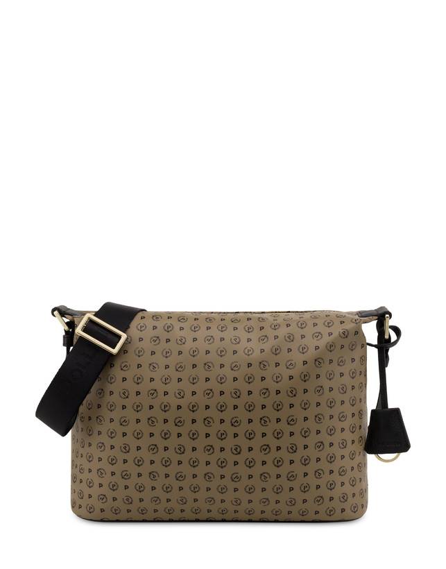 Pollini Borsa A Spalla Heritage Soft Touch Taupe/nero