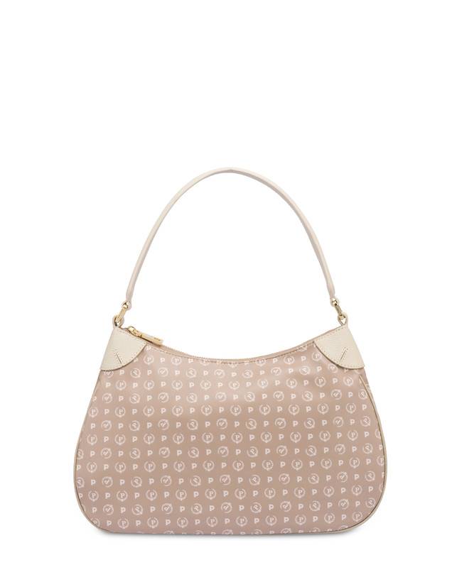 Pollini Borsa A Spalla In Pvc Heritage Soft Touch Beige/avorio