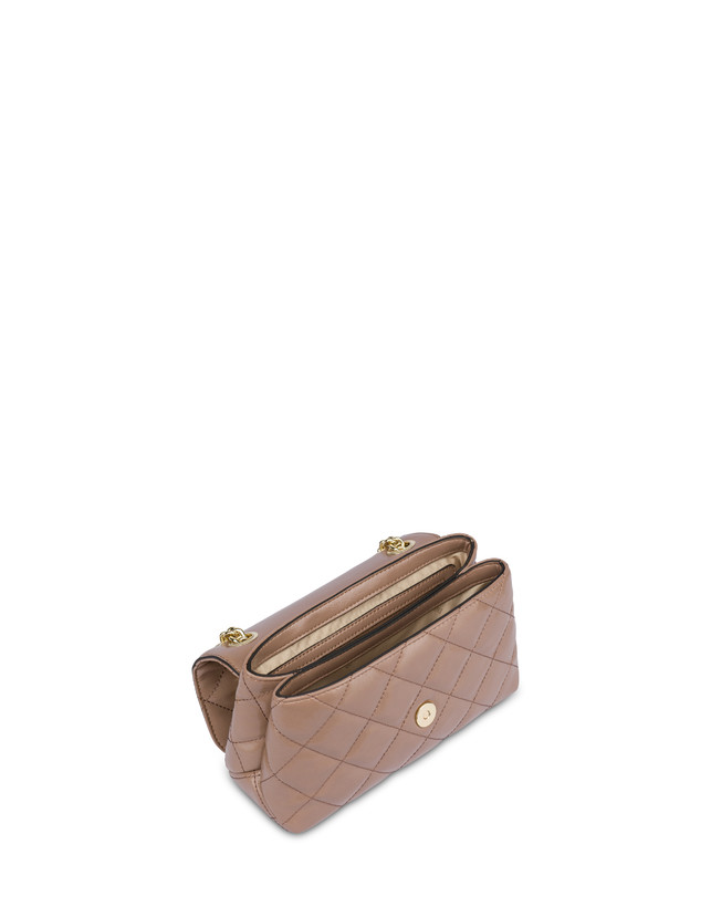 Pollini Borsa A Spalla Matelassé Shiny Waltzer Night Nude