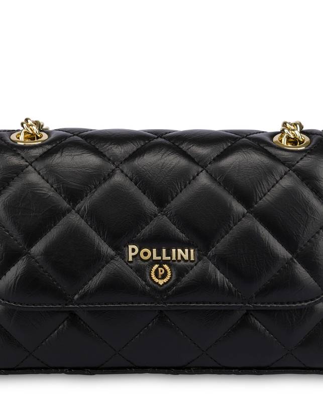Pollini Borsa A Spalla Matelassé Waltzer Night Nero