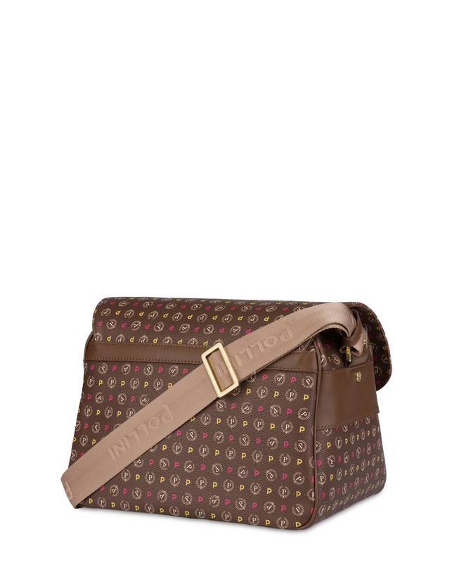 Pollini Borsa A Spalla Multitasche Heritage Logo Classic Multicolor/marrone