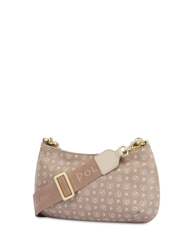 Pollini Borsa A Tracolla Con Catena Heritage Soft Touch Beige/avorio