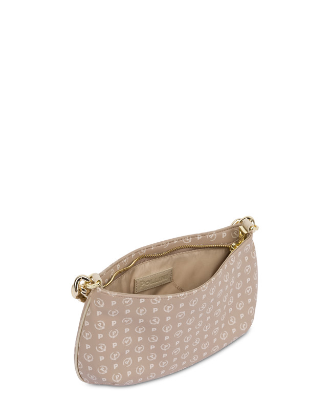 Pollini Borsa A Tracolla Con Catena Heritage Soft Touch Beige/avorio